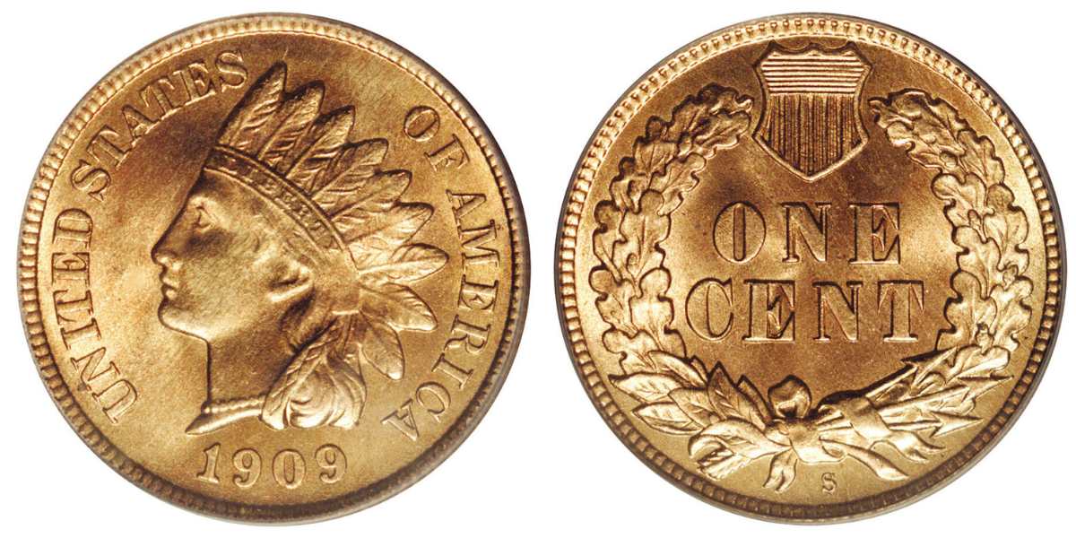 1909-S Indian Head Penny Sold for $97,750