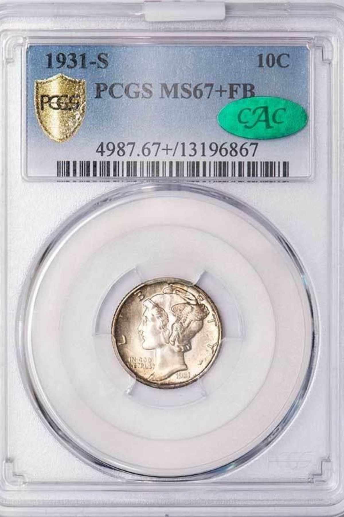 1931 S Mercury Dime sold for 270250