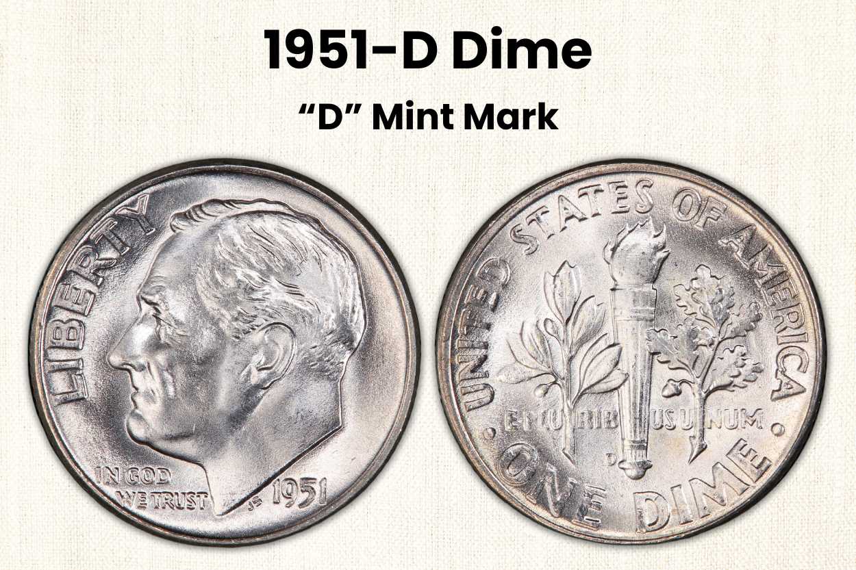 1951-D Dime Value