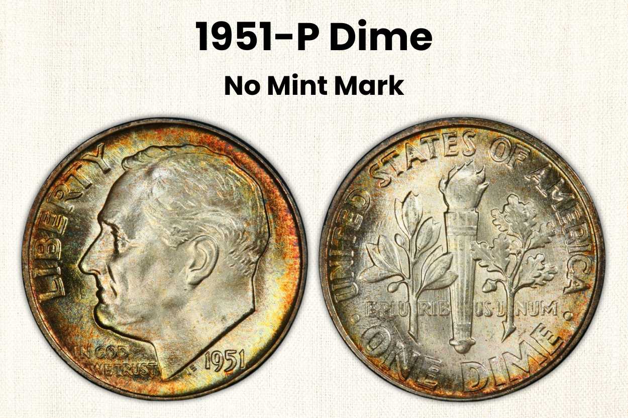 1951-P Dime Value