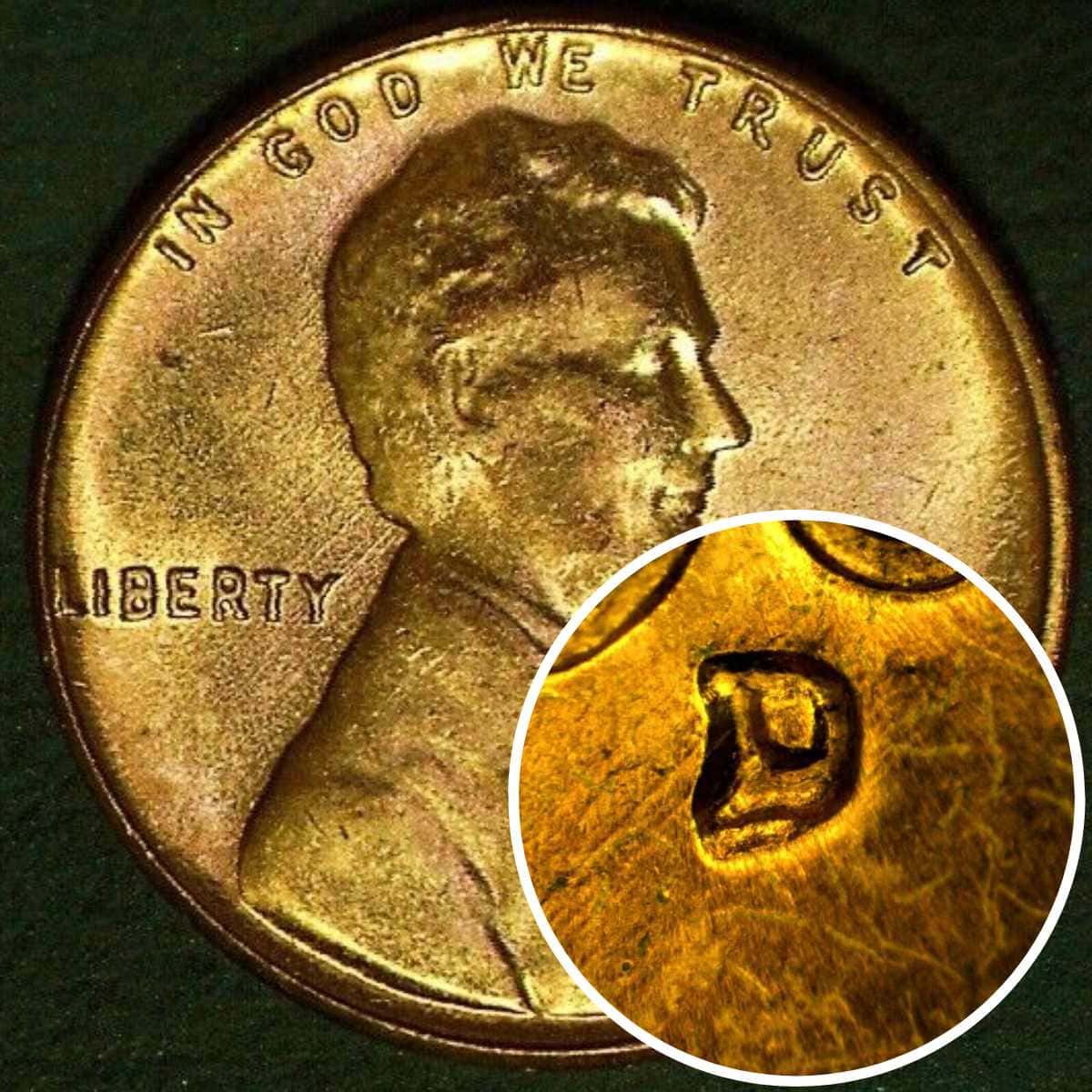 1961 Repunched Mintmark Error