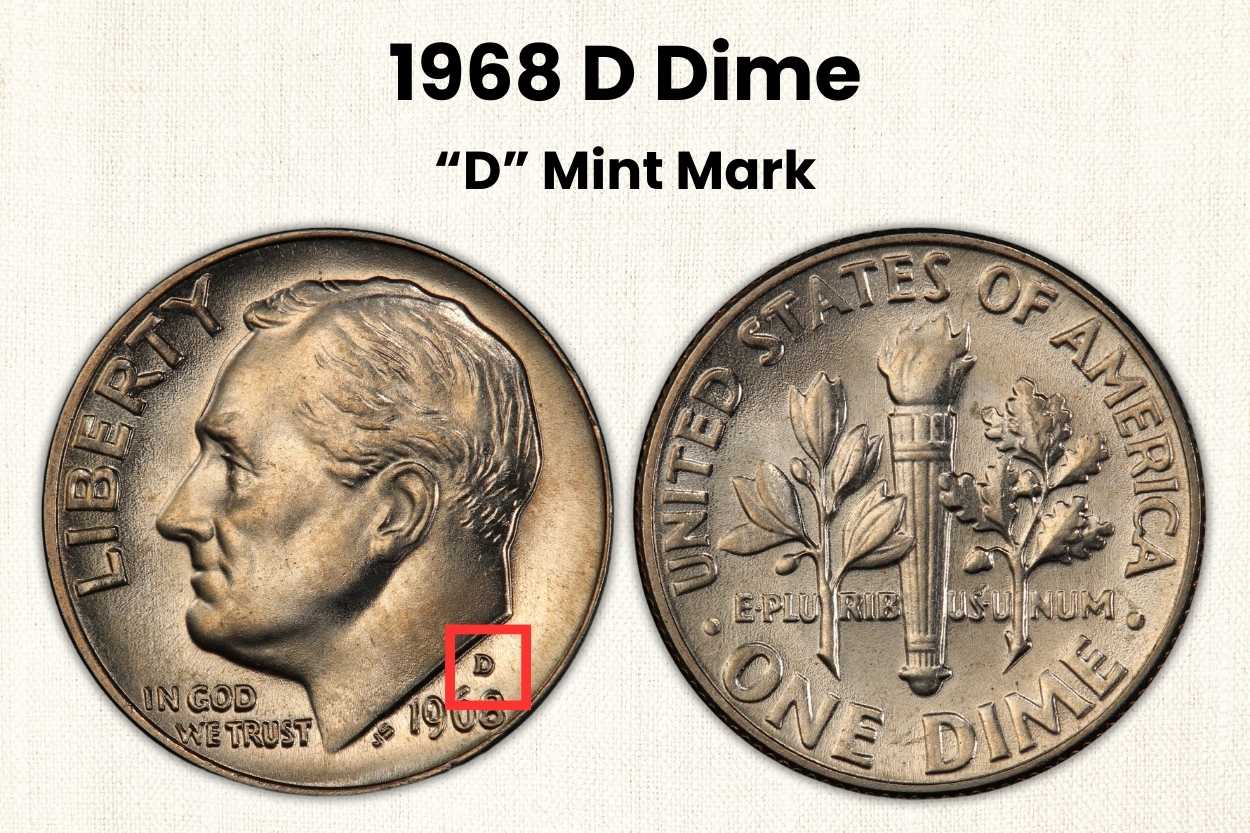 1968 D Dime Value