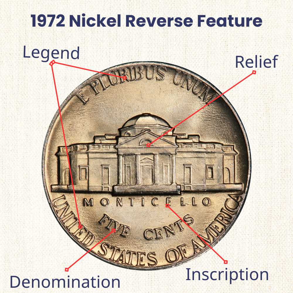 1972 Nickel reverse design