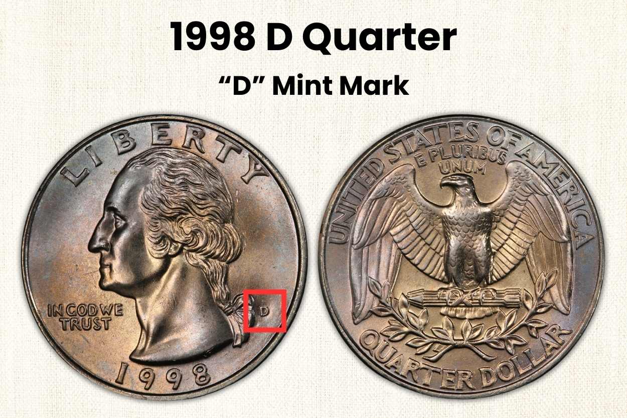 1998 D Quarter Value