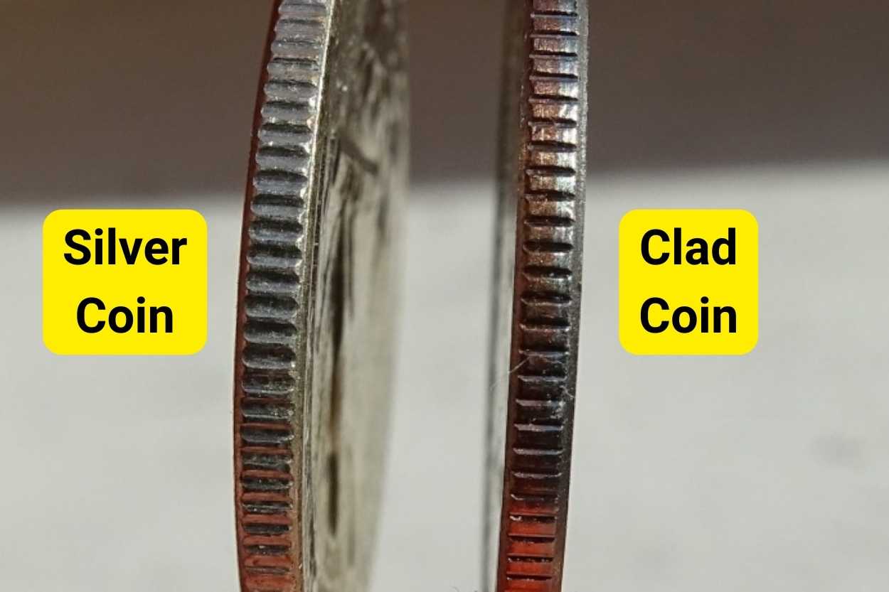 silver coin vs clad coin