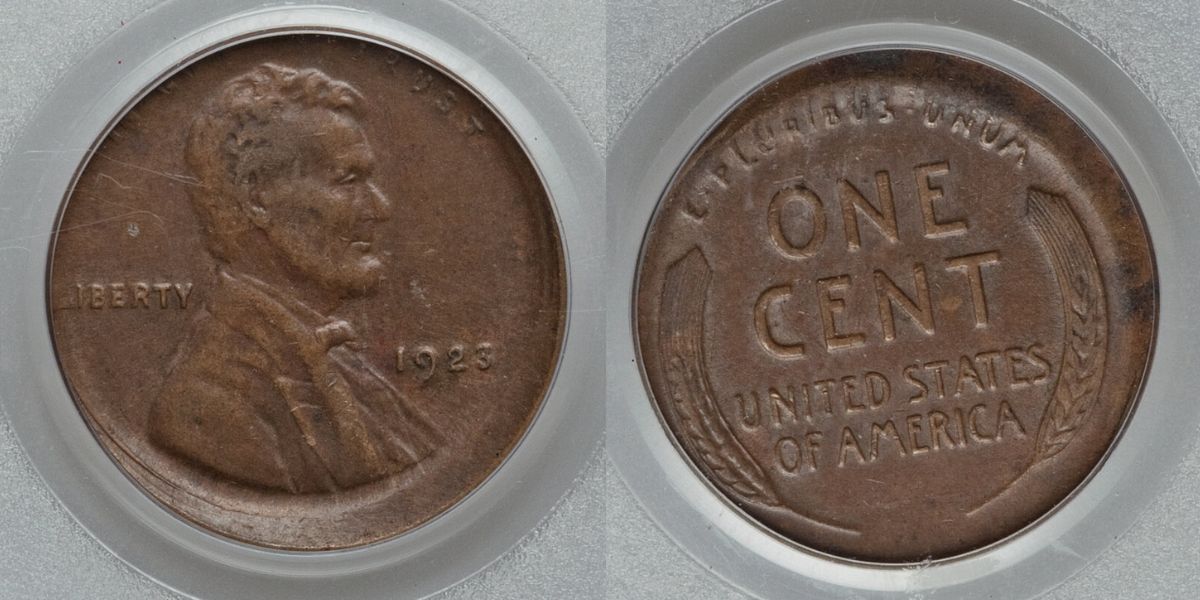 1923 Penny Uncentered Broadstrike Error